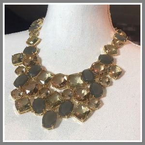 Talbots Neutral Crystals Necklace